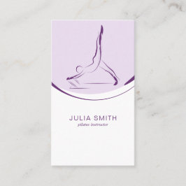 Cartão De Visita Dois pilates posam no reformador | Cor