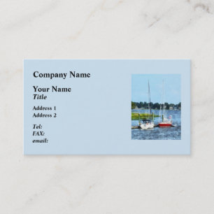 Cartão De Visita Dois veleiros entrados Norwalk, CT