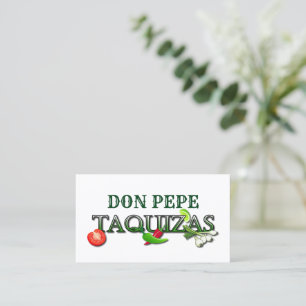Cartão De Visita Don Pepe Taquizas