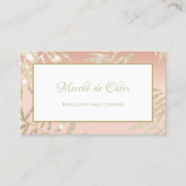 Cartão De Visita Dona do Blush Palm Salon