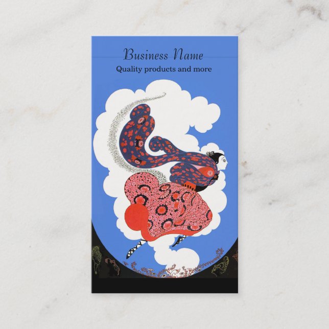 Cartão De Visita Dona em Movimento Art Deco (Frente)