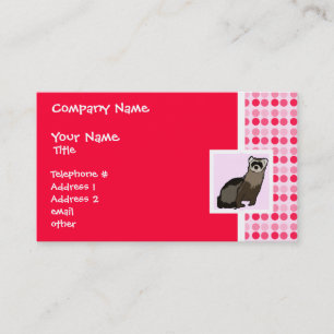 Cartão De Visita Doninha bonito