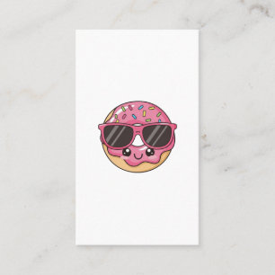 Cartão De Visita Donut Legal com Óculos de Sol