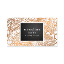 Doodle tirado do Bohemian mão Dourado cor-de-rosa