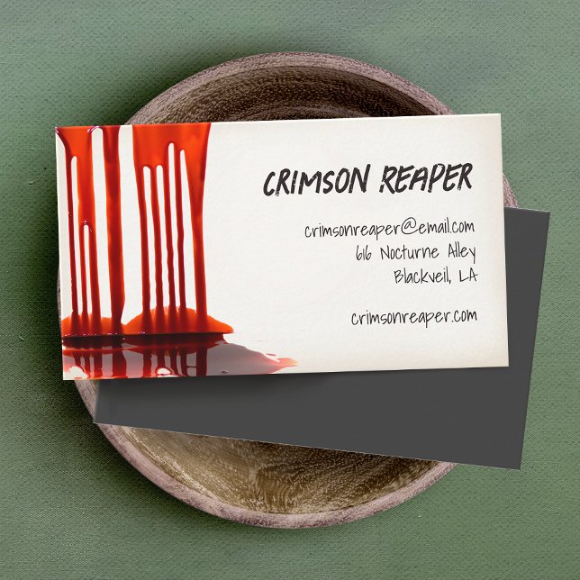 Cartão De Visita Dor De Sangue Horror (Criador carregado)