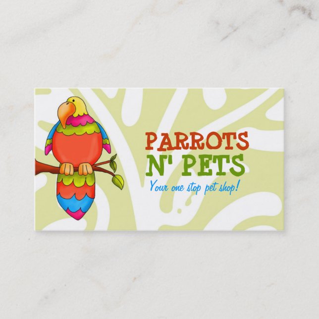 Cartão de visita dos animais de estimação de N dos (Frente)