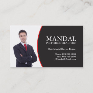 Cartão de visita dos bens imobiliários