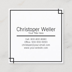 Cartão de visita dos bens imobiliários de Keller