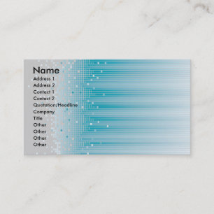 Cartão de visita dos bocados (turquesa)