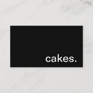 Cartão de visita dos bolos