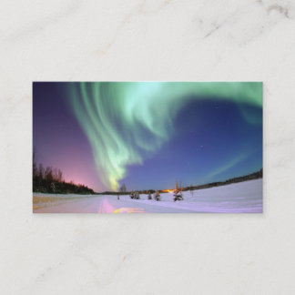 Cartão de visita dos borealis da Aurora
