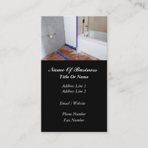 Cartão de visita dos canalizador