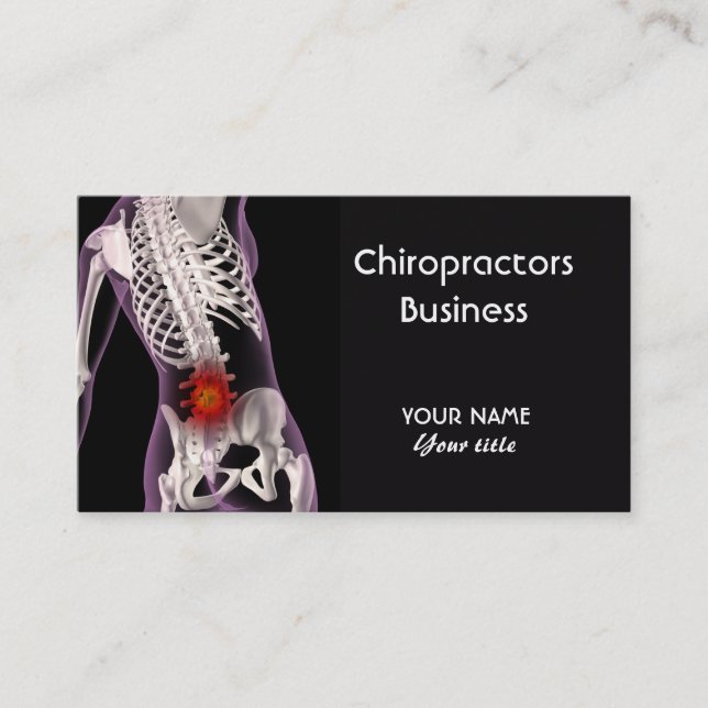 Cartão de visita dos Chiropractors (Frente)