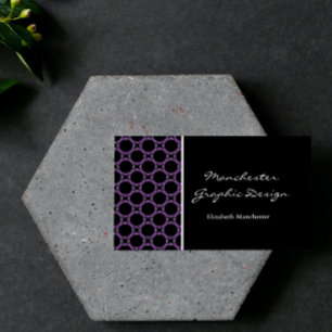 Cartão de visita dos círculos Ametist