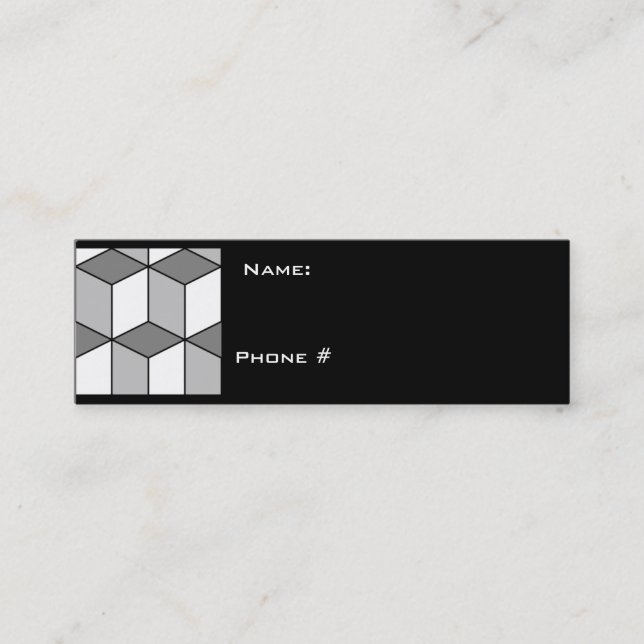 Cartão de visita dos CUBOS (Frente)