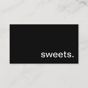 Cartão de visita dos doces