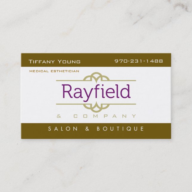 Cartão de visita dos jovens de Tiffany (Frente)