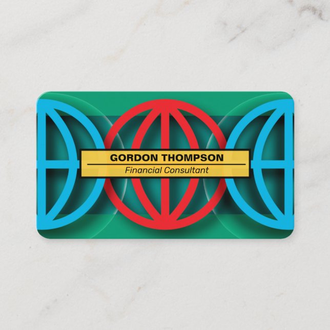 Cartão de visita dos mercados globais (Frente)