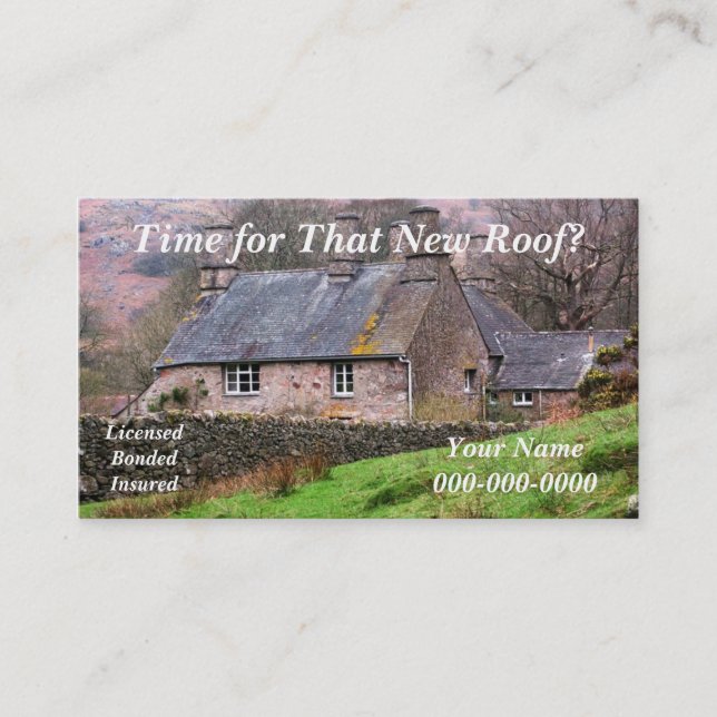 Cartão de visita dos Roofers (Frente)