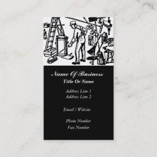 Cartão de visita dos serviços de limpeza