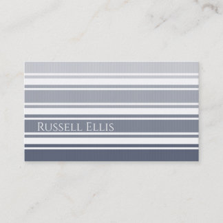Cartão De Visita Double Striped | Slate Blue Ombre