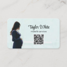 Cartão De Visita Doula Midwomen Pregnancy QR