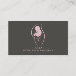 Cartão De Visita Doula Pregnancy Mom Midwife Birth Coach branding
