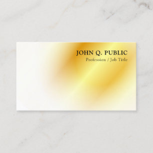 Cartão De Visita Dourada aparência moderna e elegante Modelo minima