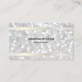 Cartão De Visita Dourada Aparição Branca