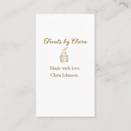 Cartão De Visita Dourada faísca trata padaria feita com nome de adi