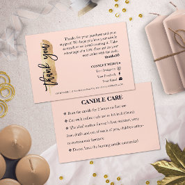 Cartão De Visita Dourada Glitter Chic Script Obrigado