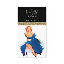 Dourada Maquiagem de Lixo Artista Salão de Cabelo