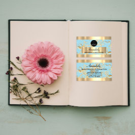 Cartão De Visita Dourada Marble Glitter Fashion Beautik Compra Azul