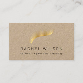 Cartão De Visita Dourada pálpebra Lash do artista da maquiagem da c