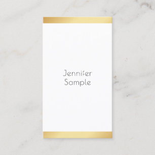 Cartão De Visita Dourada tendência personalizada de moderno profis