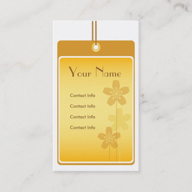 Cartão de visita dourado (Frente)