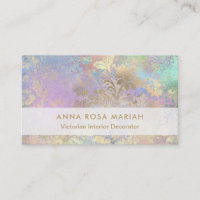 *~* Dourado Azul, Cor-de-rosa, Vintage, Damasco an