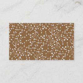 Cartão De Visita Dourado Damasco