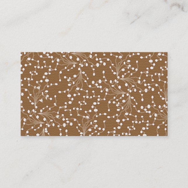 Cartão De Visita Dourado Damasco (Frente)