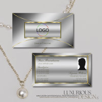 Dourado decoro Luxo Silver Luxe com logotipo e fot