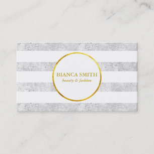 Cartão De Visita Dourado e branco   Luxúria II