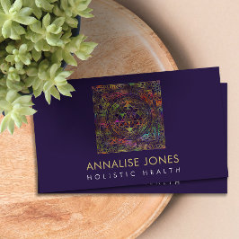 Cartão De Visita Dourado e colorido Sri Lanka / Sri Chakra