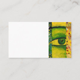 Cartão de visita Dourado & esmeralda do olho - da
