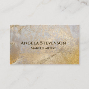 Cartão De Visita dourado falso