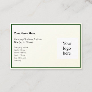 Cartão De Visita Dourado Gradient Tint & Hunter Logo Euro