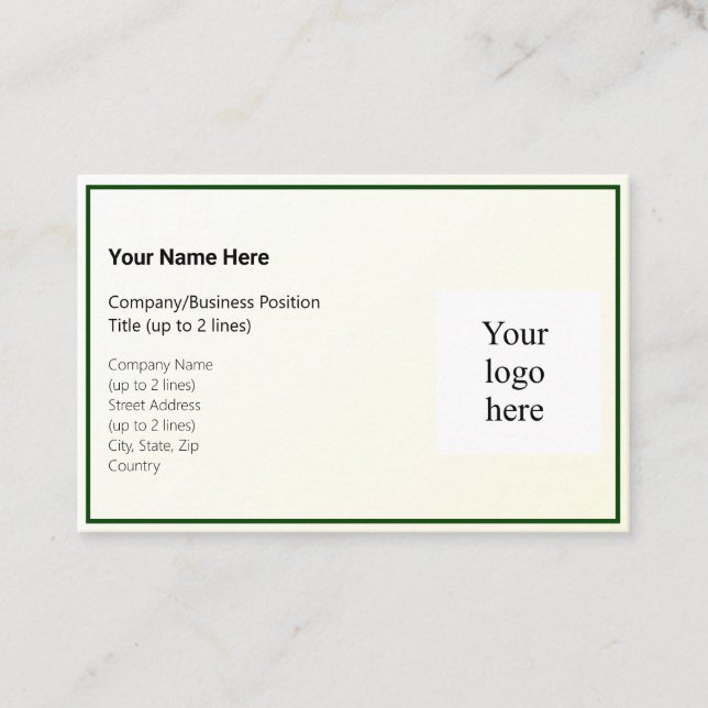 Cartão De Visita Dourado Gradient Tint & Hunter Logo Euro (Frente)