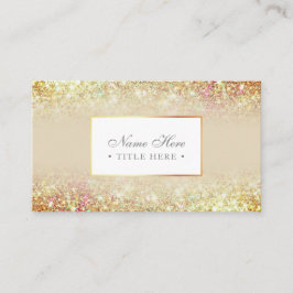 Cartão de visita Dourado Luxe na moda elegante