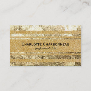 Cartão De Visita Dourado Marbled