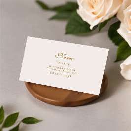 Cartão De Visita Dourado Moderno e Elegante