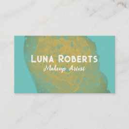 Cartão de visita Dourado pintado